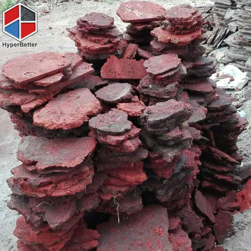 Red lava stone tile
