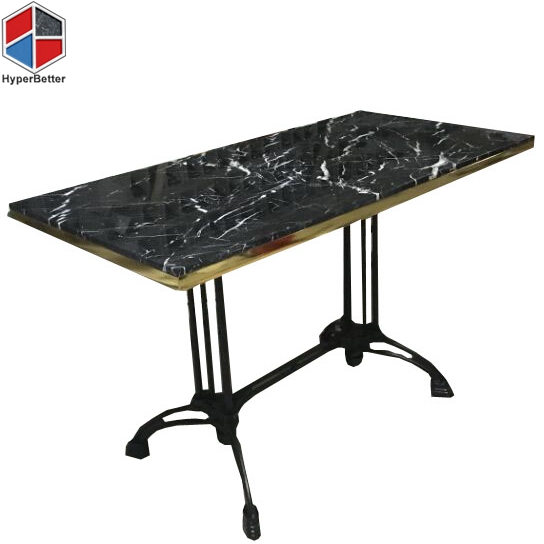 Black Nero Margiua small marble top coffee dining table