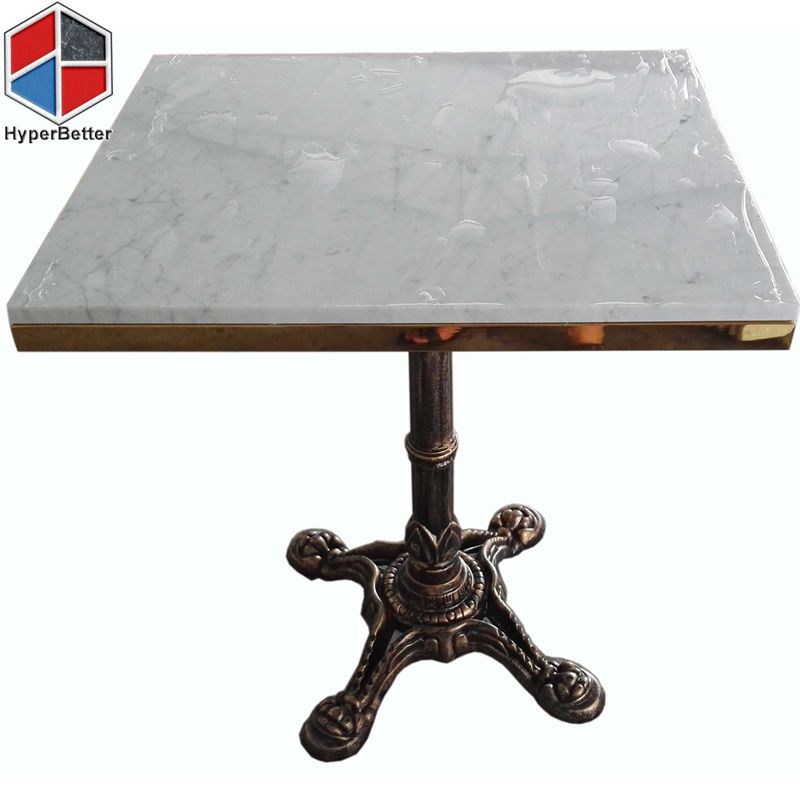  Marble table top W/half cover rim.