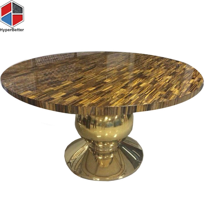 Tiger Eyes agate big round dining table