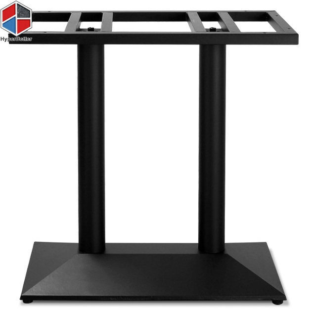 rectangle metal table base with two legs