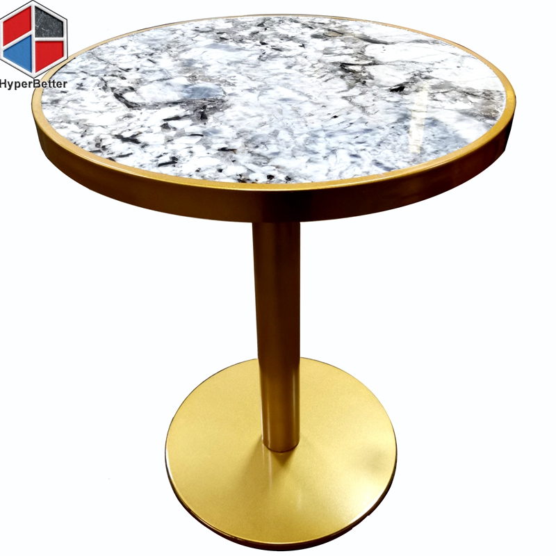 Backlit granite bistro table tops