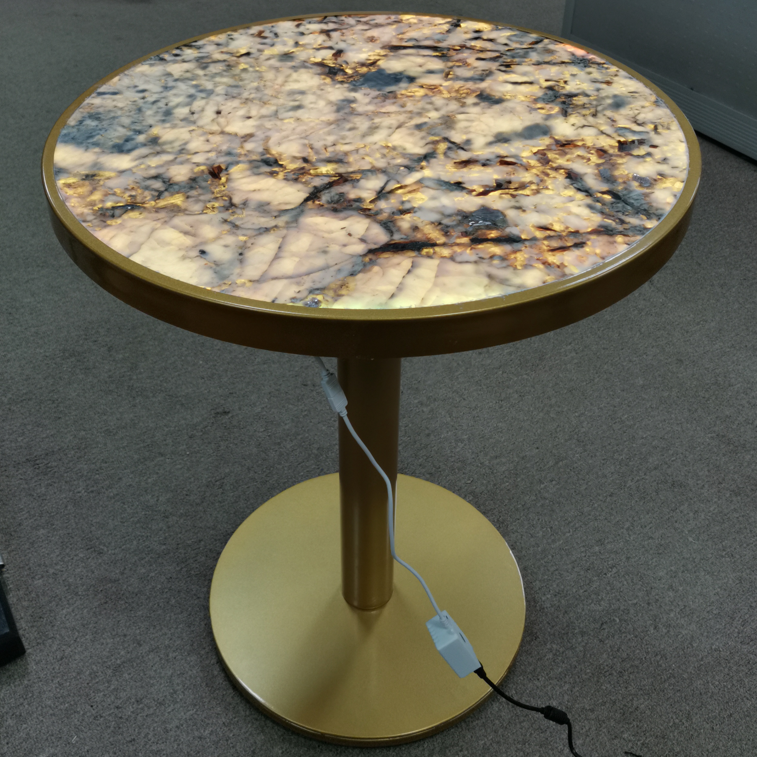 Backlit granite bistro table tops Granite table factory