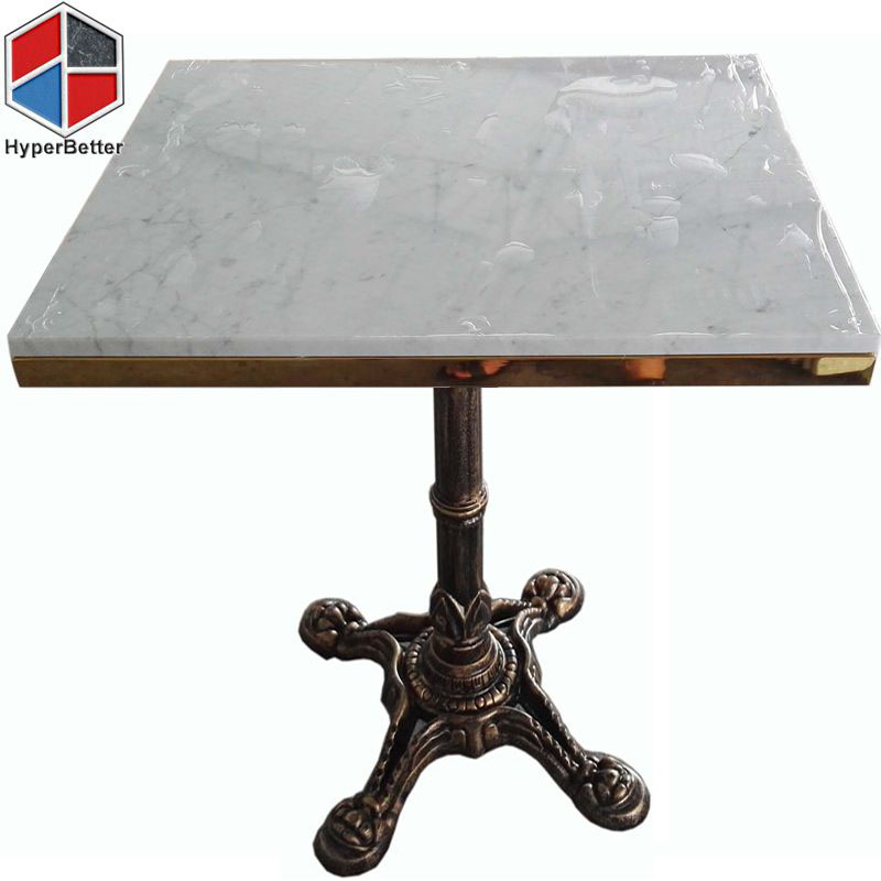  Marble table top W/half cover rim.