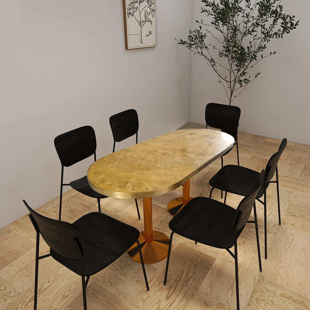 8 seater dining table yellow river marble