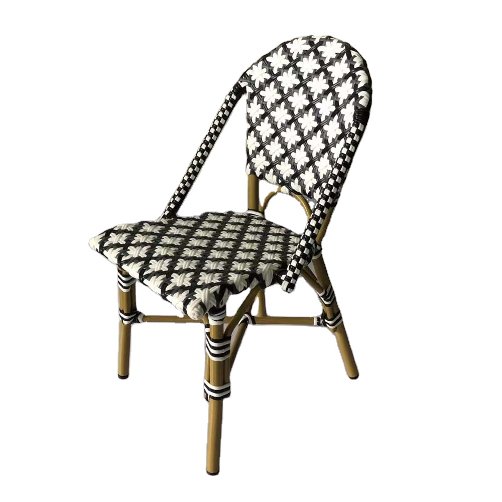 Violet pattern chair stacked chair rattan furniture