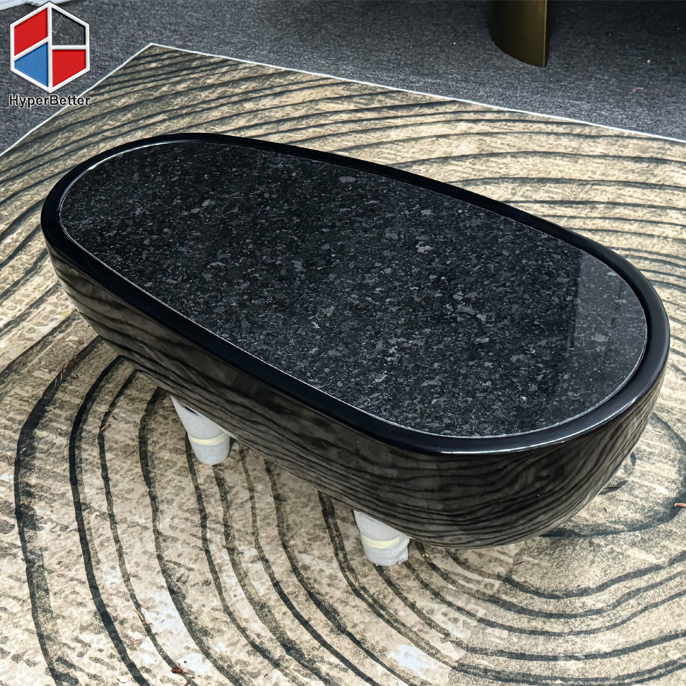 black granite top coffee table