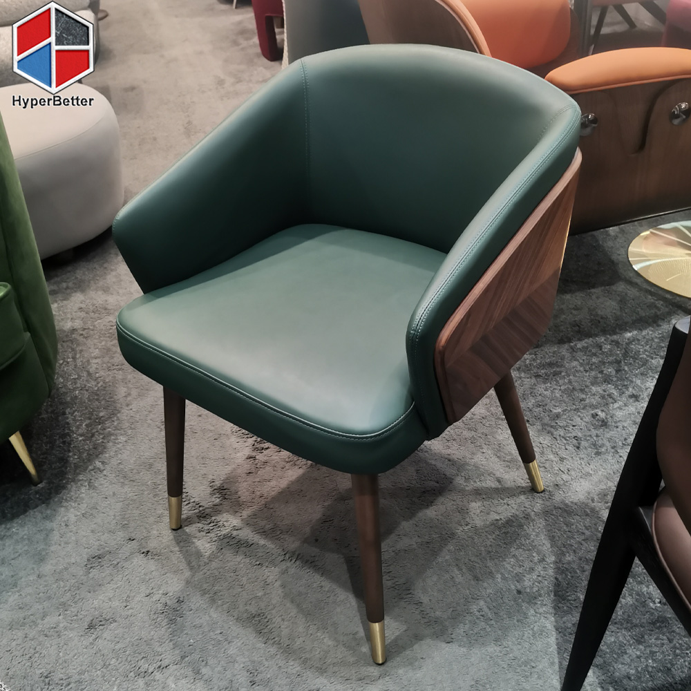 Walnut Dining Chair U-Shape Back 