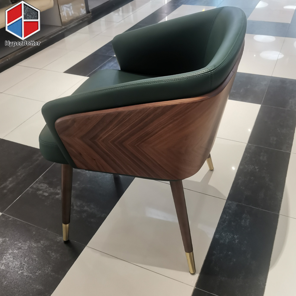 Walnut Dining Chair U-Shape Back 