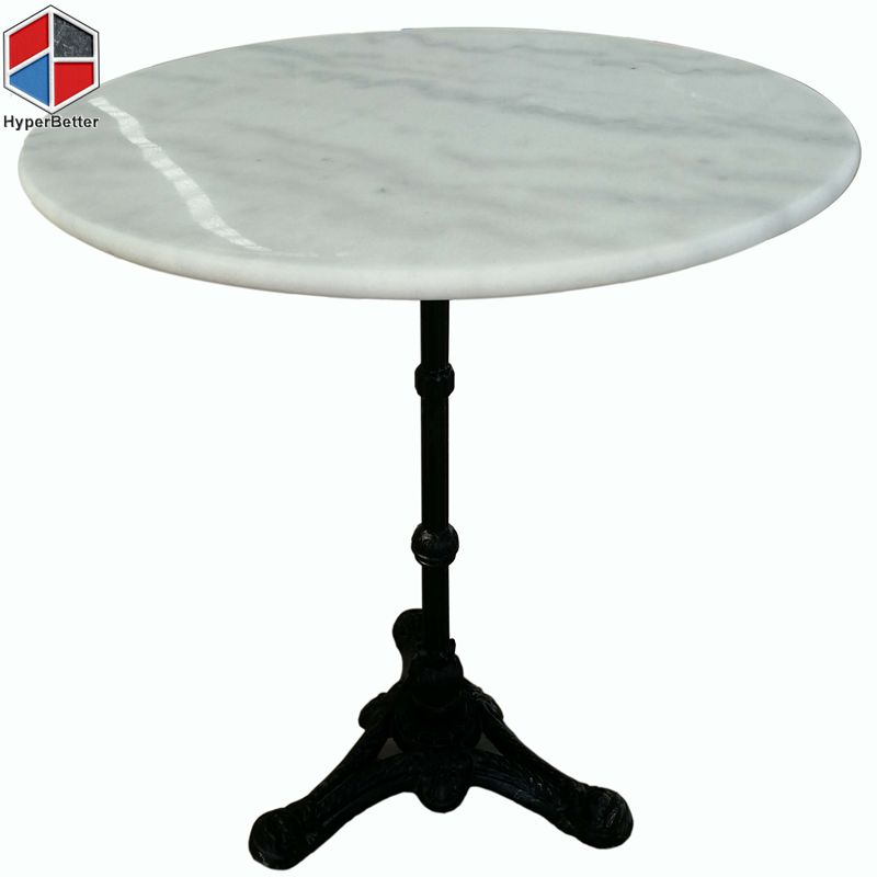 60cm 2person Round White Marble Top, Marble Round Table Top