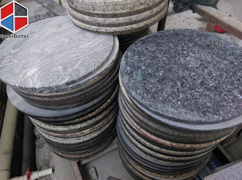 Tropical Storm Outdoor Round Granite, Round Granite Table Tops