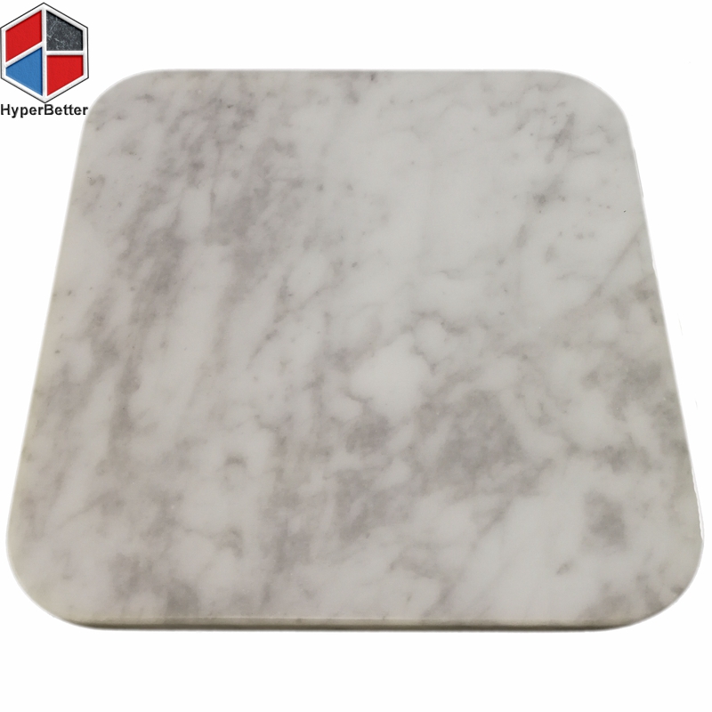 50cm carrara white square small marble coffee table
