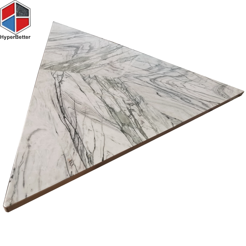 Big Triangular marble dining table top