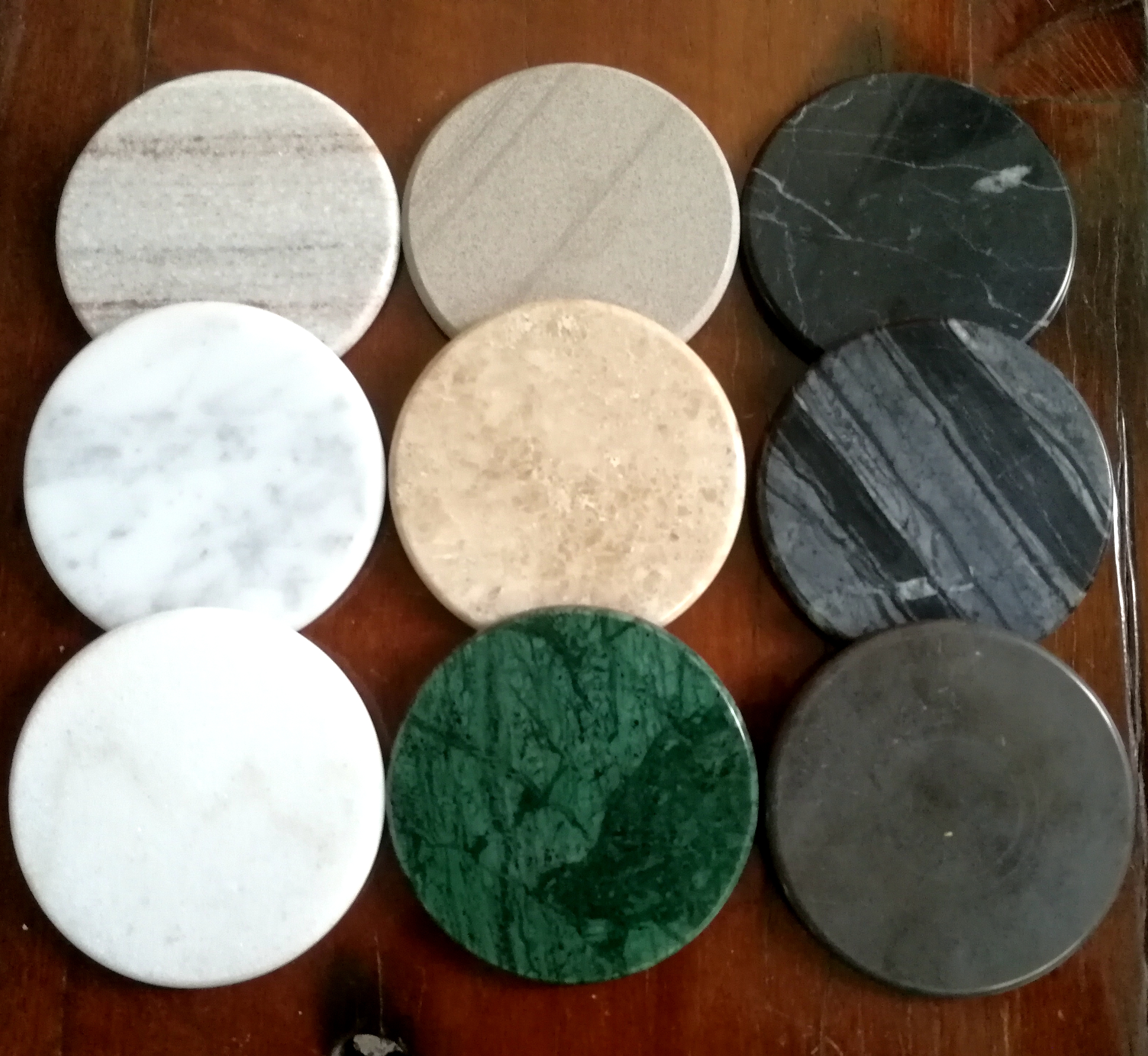 Customized colorful marble coasters